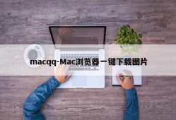 macqq-Mac浏览器一键下载图片