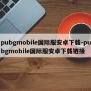 pubgmobile国际服安卓下载-pubgmobile国际服安卓下载链接